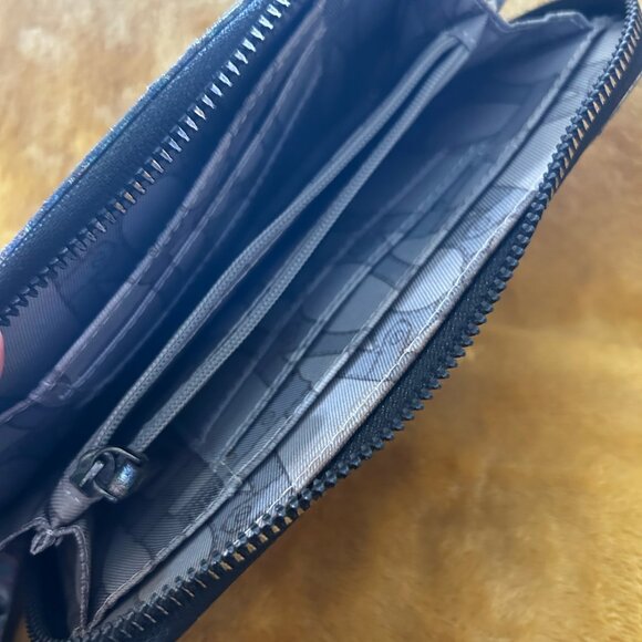 Women's Aimee Kesternberg Oil Slick Leather Bi-fold Wristlet - Picture 2 of 3